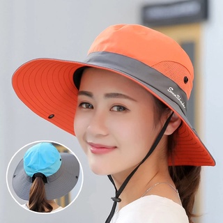 Summer Windproof Large Brim Sun Hat /Women UV Sun Protection Beach Cap /Japanese Wild Fisherman Hat with Rope