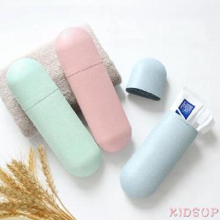 ✿KIDSUP✿Portable Travel Toothpaste Toothbrush Holder Cap Case Storage Cup Plastic Box