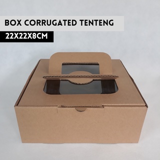 (10PCS) Box PIZZA, CAKE CAKE BOX, DONUT Packaging 22x22x8