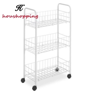 storage✌✗3-Tier Multi-Purpose Removable Kitchen Cart Storage Rack shelf wire utility