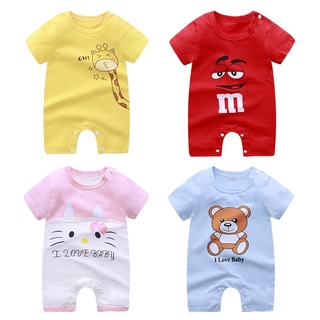 Baby One-piece Clothes Climbing Clothes Pure Cotton Summer Clothes Baby Clothes Children's Short Sleeve Newborn One-piece Clothes Children's Clothes