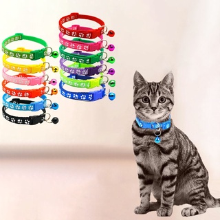 PawShop pet collar dog cat collars Paw print collar Bell collar
