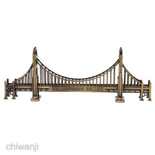 Architecture Metal 7\" Golden Gate Bridge Model Replica Travel Souvenir Decor