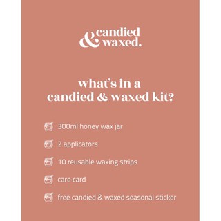 candied & waxed: Sugar Wax Kit — 100% natural HOT sugar wax for hair removal (2)
