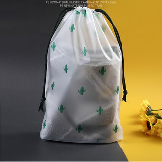 Storage Bag Waterproof Frosted Gift Packaging Bag Drawstring Clothing Cosmetic Storage Storage Bag