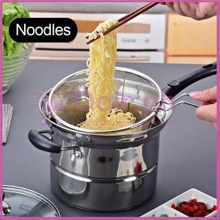 Multifunctional Stainless Steel Fryer Pasta Pot Cooking Noodle Pot Multi-purpose Soup Pan Cookware (6)