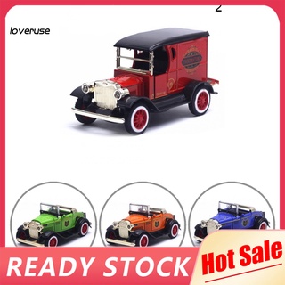 /LO/ 1/32 Classic Vintage Convertible Car Model Alloy Vehicle Sound Light Kids Toy