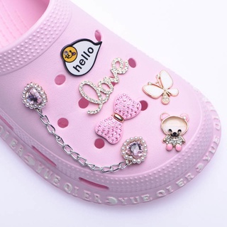 【spot goods】◄▽❈1PCS Shoe Croc Charms Metal Bling Shoe Charm Perfume Queen Decorations Croc Accessor