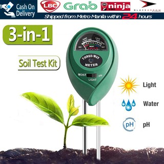 3 in 1 Soil Water Moisture Light PH Meter Tester Garden Tool