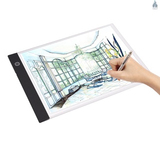 [Promotion] A4 LED Light Pad Tracer 3mm Ultra-Thin Drawing Board Copyboard Stepless Dimming USB Powered for Artist Animation Designing Sketching Calligraphy Diamond Jewel Paint Supplies