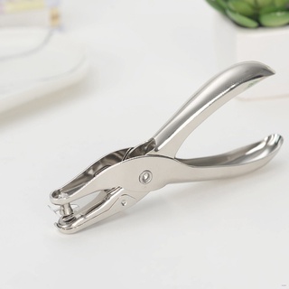 Ready Stock/✁❡Metal 6mm Dia Single Round Hole Punch DIY Hand Tool for Paper Card Silver broxah