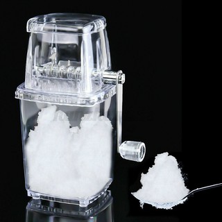Hot sale Portable Manual Ice Crusher Shaver Shredding Machine Hand Snow Cone Transparent Ice Machine (2)