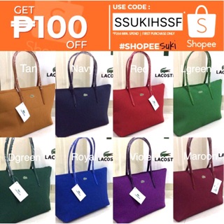☘️Lacoste 15 colors tote bag High Quality☘️