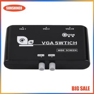2 In 1 Out VGA/SVGA Manual Sharing Selector Switch Switcher Box For LCD PC (1)