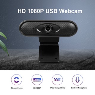 HD 1080P Webcam Usb Computer Camera Built-in Microphone Online Course Video Conference Webcast PC