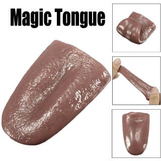Kuso Tongue Trick Magic Horrible Tongue Fake Tounge Realistic Elasticity Toy