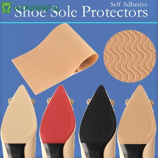 WONDERFUL 1Pairs Non-Slip Sole Protectors Accessories for high-Heels Shoes Bottoms Cover Women Shoe Care Kit Silicone Self Adhesive Foot Shoe/Multicolor (1)