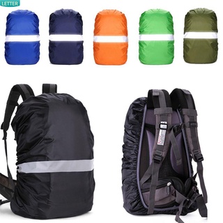 LETTER 20/35L Dustproof Backpack Rain Cover Outdoor Travel Package Bag Raincoat Cycling Rucksack Camping Hiking Reflective Waterproof Fabrics/Multicolor