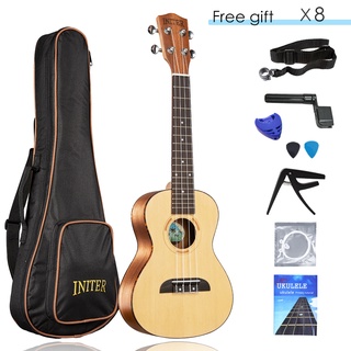 INITER UKULELE High Quality 23/26 inch Spruce ukelele guitar Suitable for beginner There are concert/tenor options ukulele