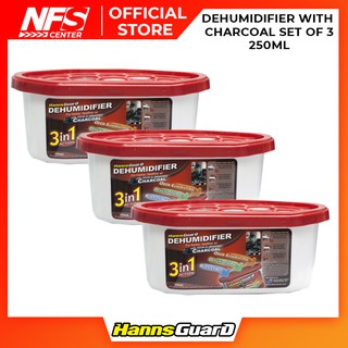 HannsGuard Dehumidifier with Charcoal Set of 3