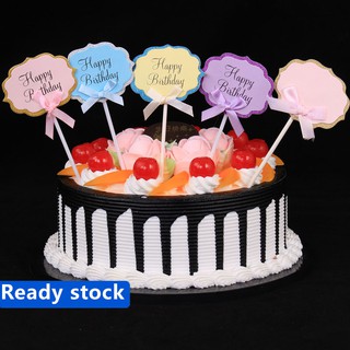Handwritten acrylic cake top hat plug-in baking props birthday blessings flag child gift writing card happy birthday party cake