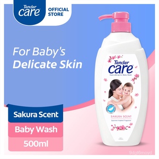 Tender Care Sakura Scent Hypo-Allergenic Baby Wash 500mL--------------------------------------------