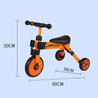 Kiwicool Toddlers Free-Installation tricycle Portable Scooter Foldable bicycle Muti-function bike for 90-110cm baby kids (2)