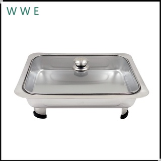 WWE# Stainless Food Warmer Dish Tray buffet plate stainless steel food tray