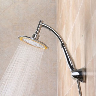 Home🔸6" Adjustable High Pressure Round Rainfall Sprayer Top Bathroom Shower Head (2)