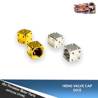 ✅ HENG TIRE VALVE CAP DICE STAINLESS SMALL 10x10mm SOLD BY PAIR