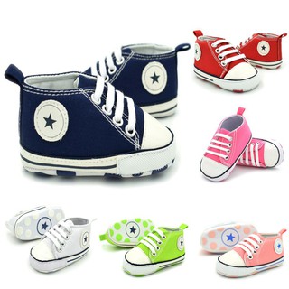 Toddler Sneakers Shoes Boys Girls Soft Sole Crib Shoes 0-18Months