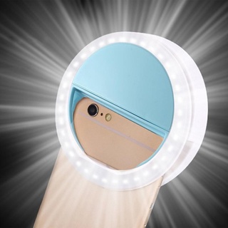 Universal Selfie LED Ring Flash Light Portable Mobile Phone 36 LEDS Selfie Lamp Luminous Ring Clip F