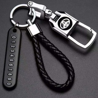 Car Keychain Creative Alloy Metal Keyring Key Chain Ring Gift for Toyota Vios corolla innova Wigo Fortuner Avanza Hiace