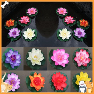 【Vip】Artificial Water Lily Floating Flower Lotus Home Yard Pond Fish Tank Decor
