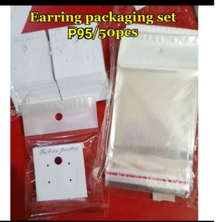 Earring packaging set