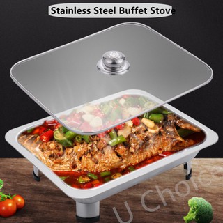 Unibest Food Warmer stainless set food warmer stainless food storage keeper glass cover food warmer