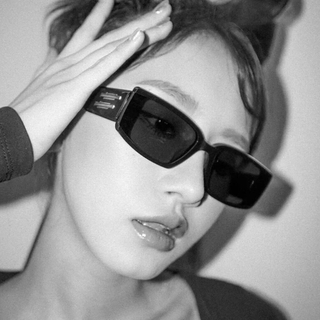 Korean version of the trend 2021 new hip-hop big frame sunglasses