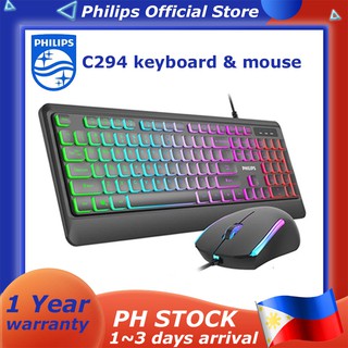 ✔️COD# Philips C294 / C315 / C234 / C354 Wireless / wired office Keyboard Mouse Combo Set FOR PC