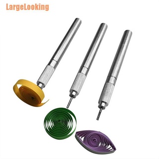 LargeLooking（**）Metal Slotted Quilling Paper Tool Papercraft Origami Paper Quilling Rolling Pen