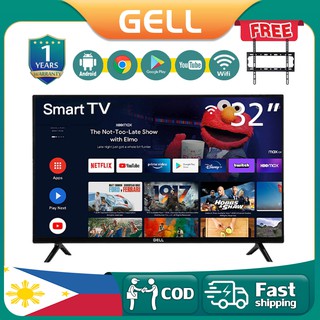 （Smart TV 32 inches on sale）GELL 32 INCH Smart TV Android TV Youtube (Free bracket)