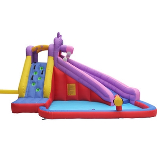 Inflatable Castle Rental Outdoor Children's Large Trampoline Park Inflatable Slide With Water Gun (5)