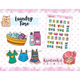 Planner Stickers - LAUNDRY TIME