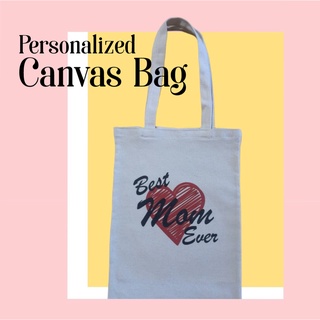 Personalized Natural Color Tote Tote Bag, Customized Tote Bags, Personalized Canvas Bag