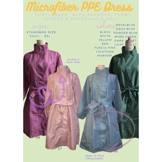 Microfiber PPE Dress with Collar (autoclavable)