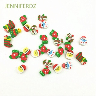 JENNIFERDZ Creative Santa Tree Mini Eraser 20Pcs/Pack Stationery Christmas Gift Students Papelaria Kawaii School Supplies Kids Gift
