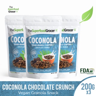 The Superfood Grocer Coconola Vegan Granola Clusters Chocolate Crunch 200g (3 packs)