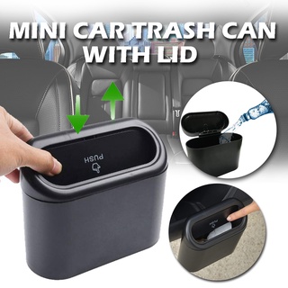 Mini Trash Bin Can for Car Small Vehicle Trash Bin Mini Leakproof Car Garbage Can with Garbage Bag