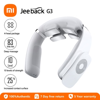 Xiaomi Jeeback G3 Electric Wireless Neck Massager TENS Pulse Relieve Neck Pain 4 Head Vibrator Heating Cervical Massage Care