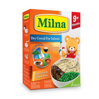 Milna Baby Cereal 9+ Beef Stew & Green Peas 120g (1)