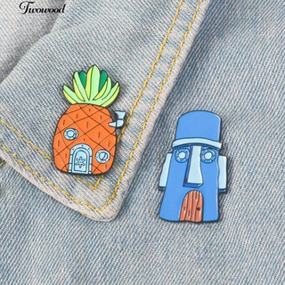 ☀Unisex House Pineapple Brooch Pin Hat Shirt Collar Lapel